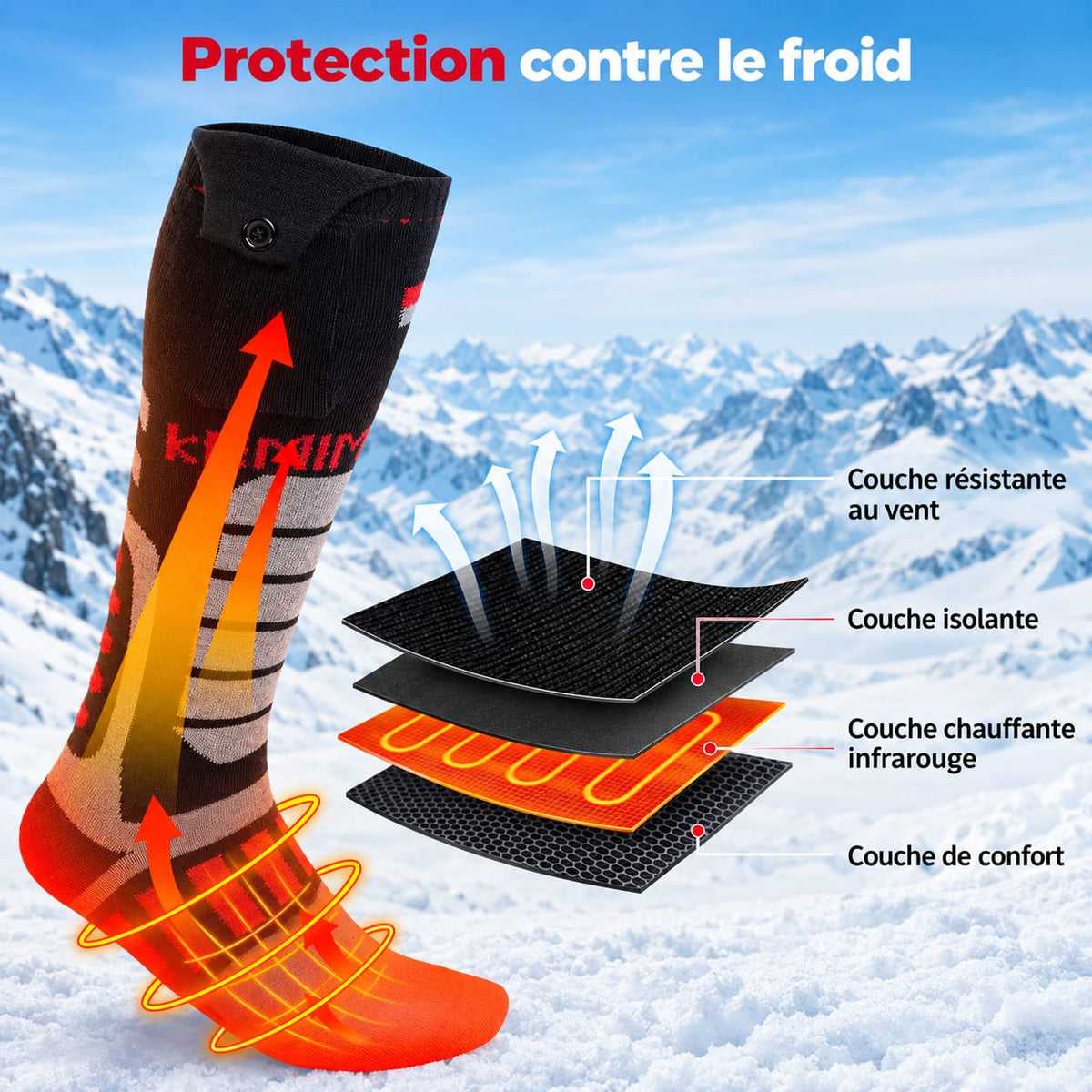 Chaussettes Chauffante | ThermoWear
