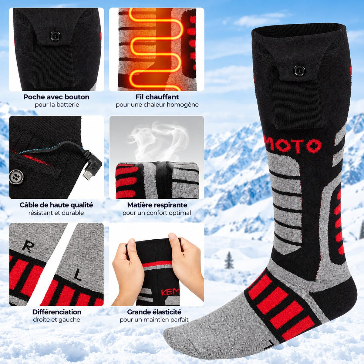 Chaussettes Chauffante | ThermoWear