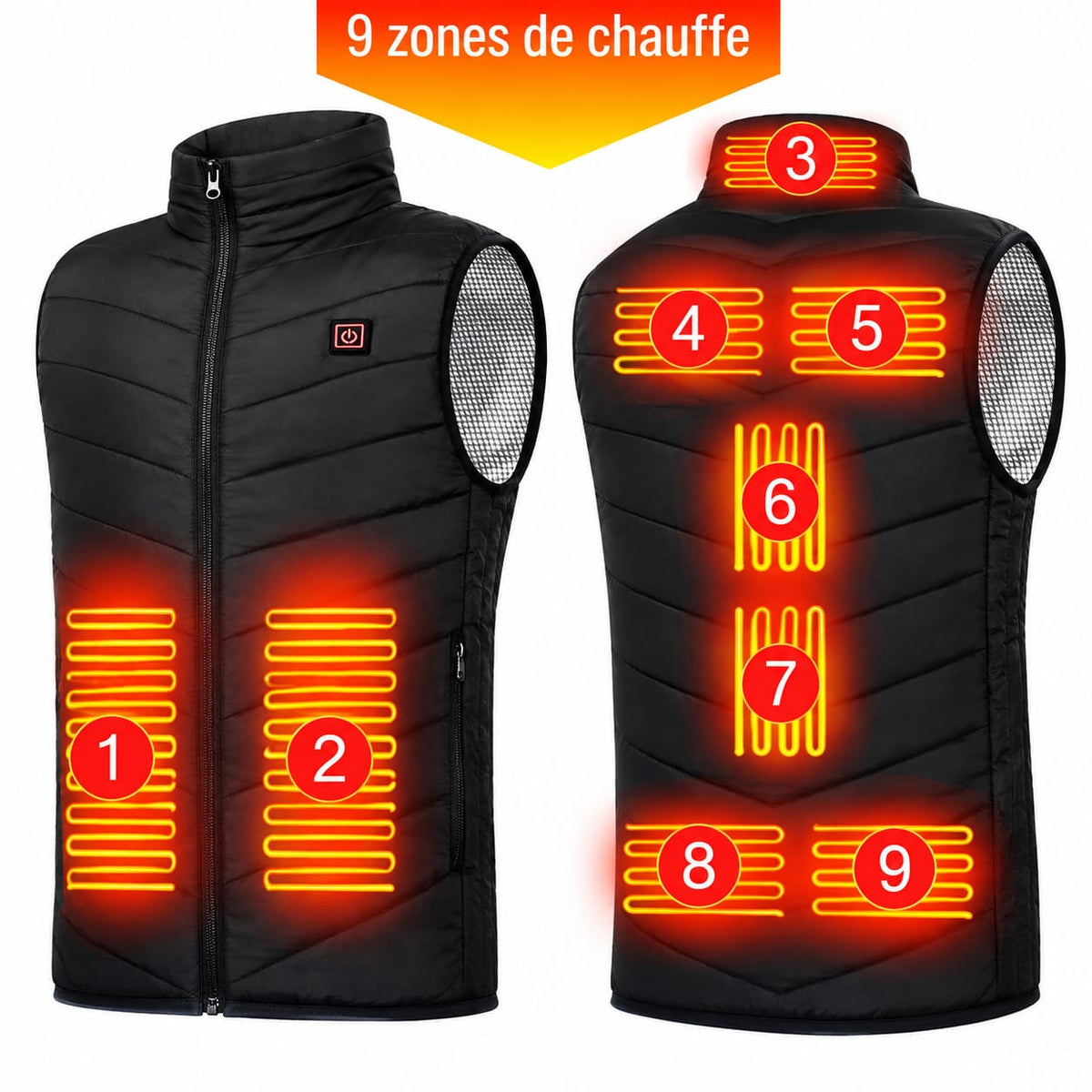 Doudoune Sans Manche Chauffante | ThermoWear