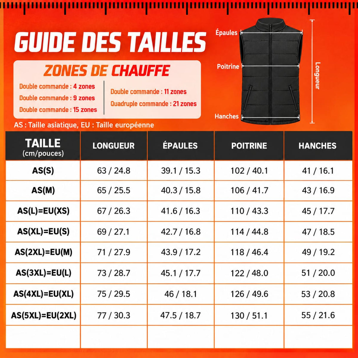 Gilet Chauffant Femme | Mixte