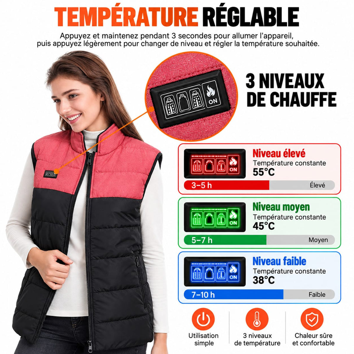 Gilet Chauffant Femme | Mixte