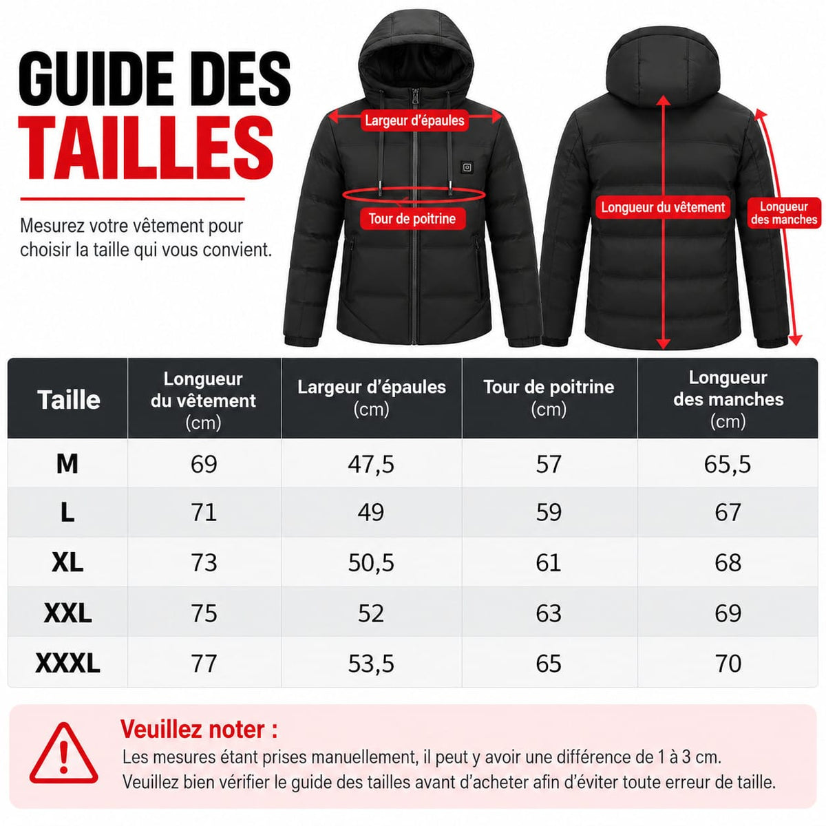 Veste Chauffante à Capuche | ThermoWear