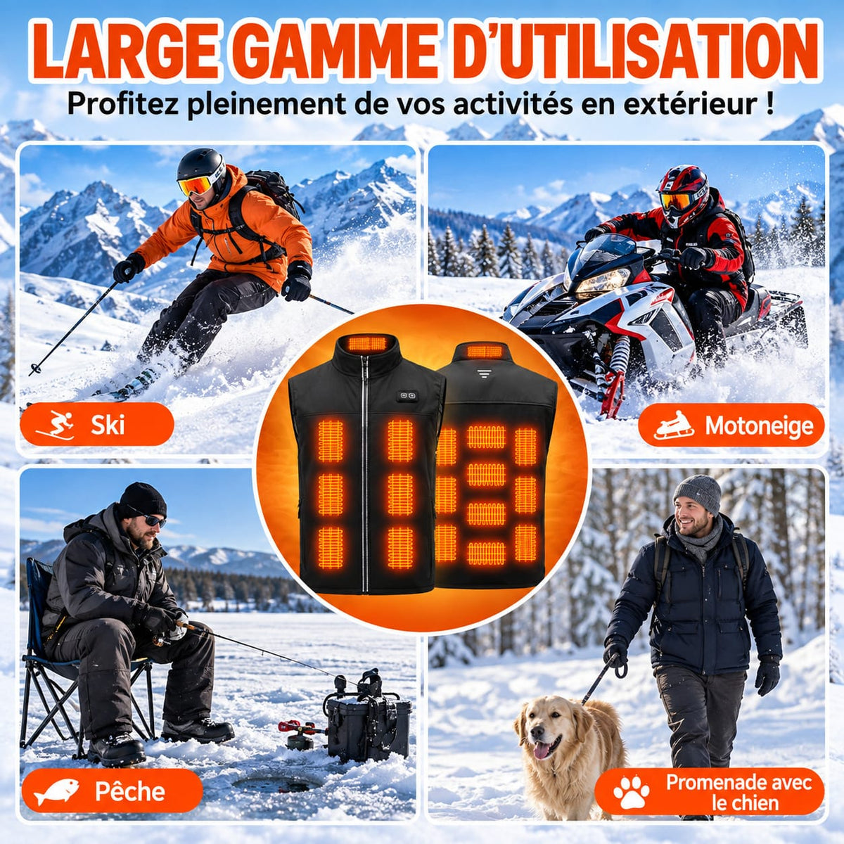 Veste Sans Manche Chauffante | ThermoWear